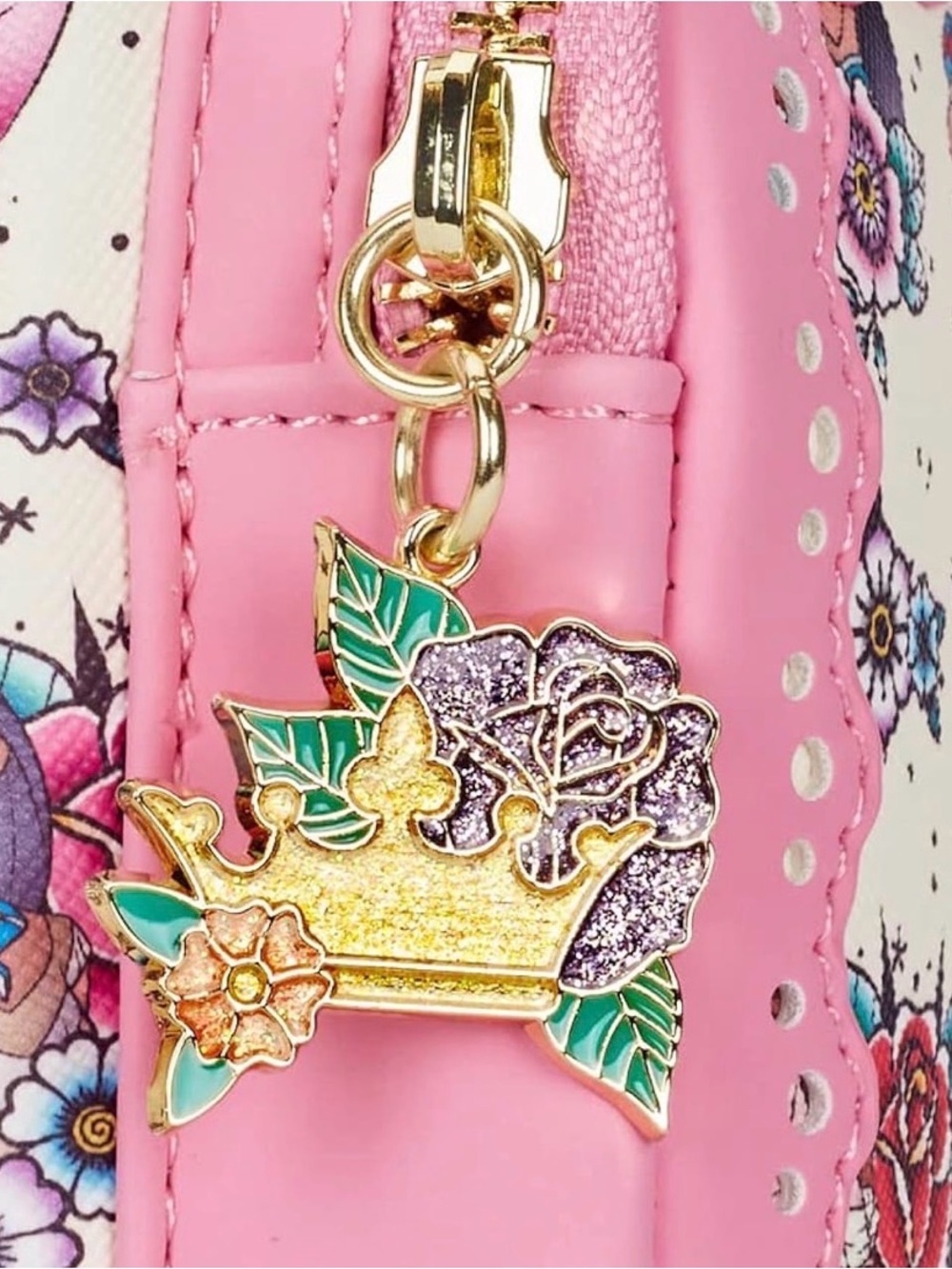 Loungefly Disney Princess Floral Tattoo Mini Backpack & Wallet Set- NWT! - Picture 10 of 12